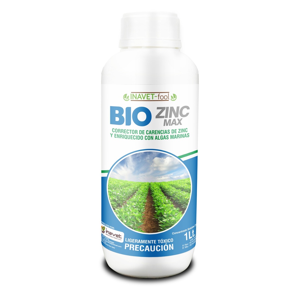 INAVET FERTIL - ZINC MAX - 1LT (HISTORIAL 2020-JUL 2024)