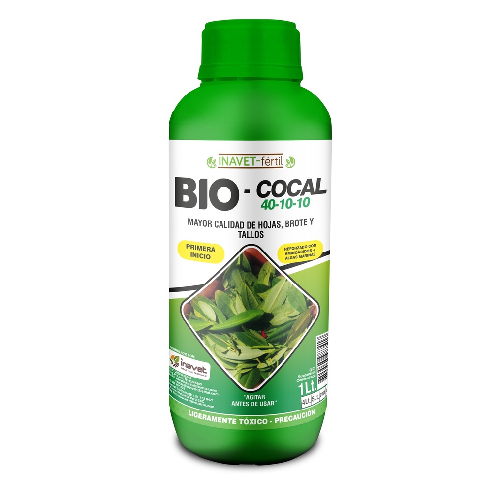 INAVET FERTIL - COCAL 40-10-10 - 1LT (HISTORIAL 2020-JUN 2024)