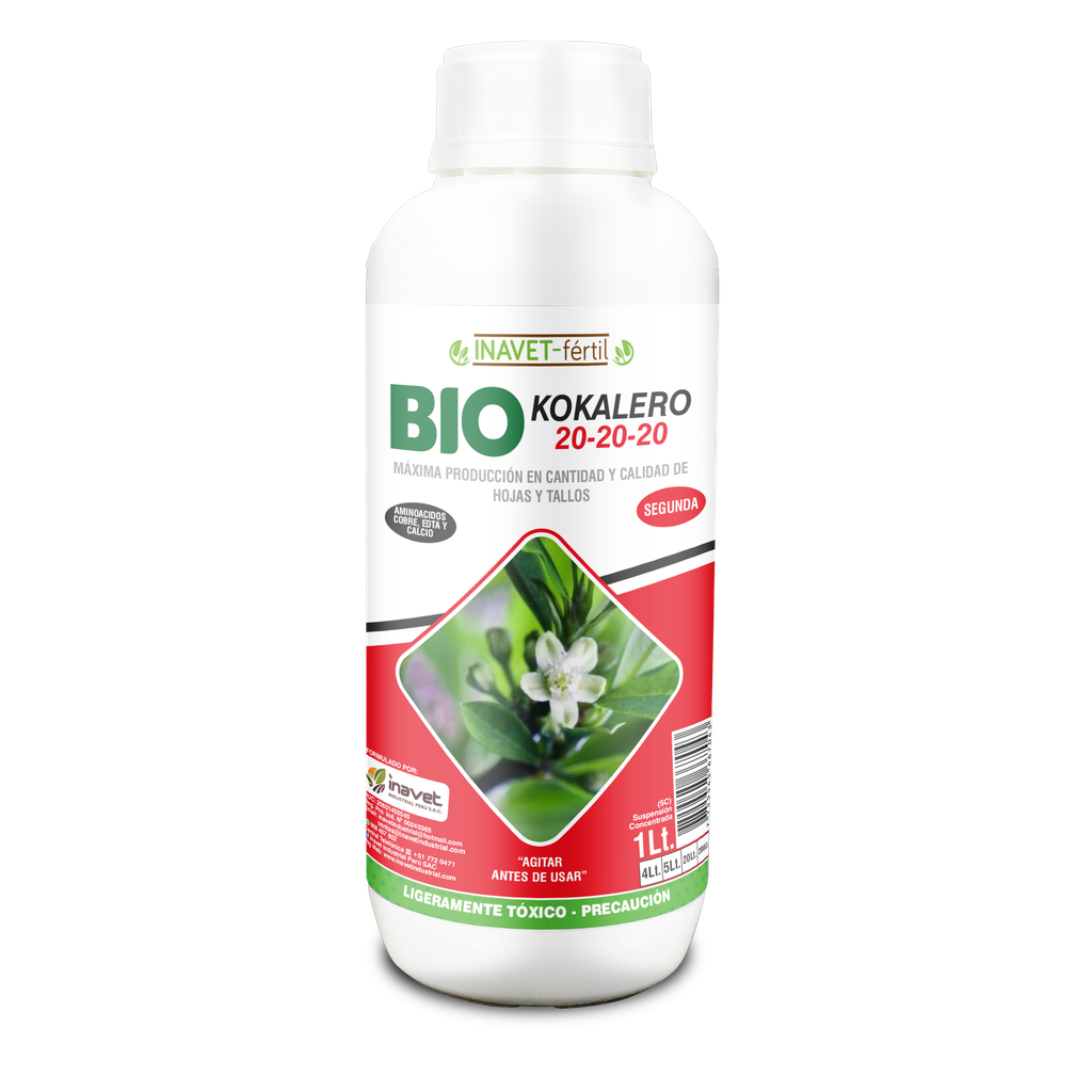 INAVET FERTIL - KOKALERO 20-20-20 - 1LT (HISTORIAL 2020-JUL 2024)