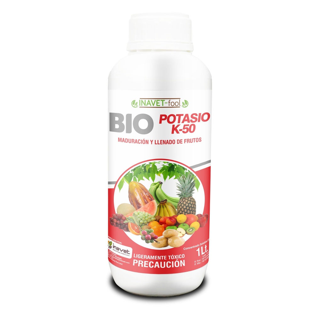 INAVET FERTIL - POTASIO K-50 - 1LT (color : rosado palo rosa) (HISTORIAL 2020-JUL 2024)